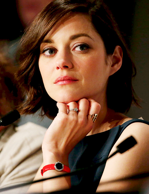 deactivated-starkholmsyndrome-d:

Marion Cotillard at the ‘Blood Ties’ press conference. Cannes Festival, May 20th, 2013.
