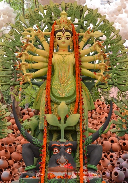  Maa Durga Puja in Kolkata is experience of a lifetime.It is just not a festival, it is a kaleidoscope of arts in all forms. 