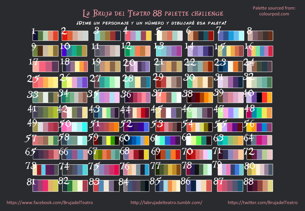 Cartoon/Anime Characters with a Colour Palette of Your Choice :  r/ICanDrawThat