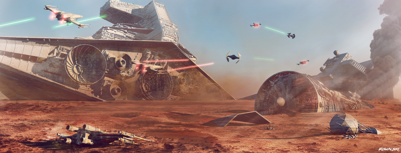 Star Wars Battle of Jakku Concept Art