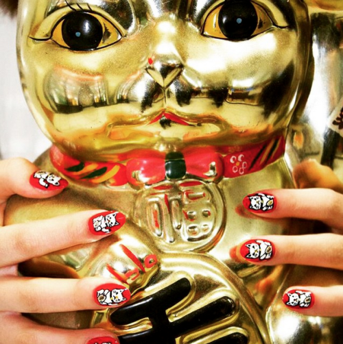 HAPPY CHINESE NEW YEAR!!  #cnynails #luckycat#catnails by our proud Chinese WAH Girl
