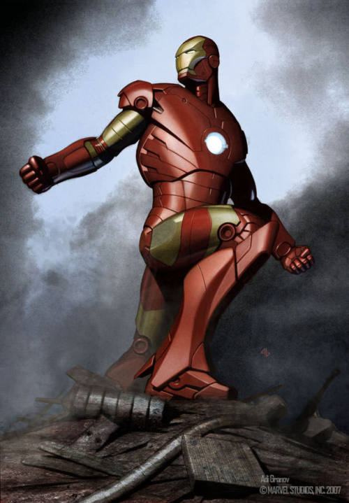 Iron Man concept art by Adi Granov