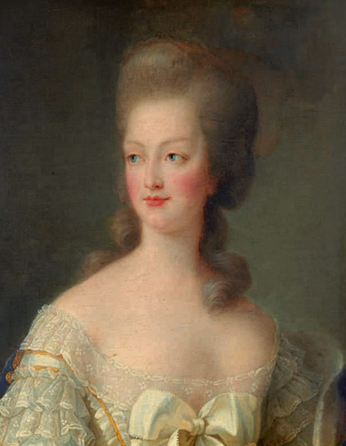 A portrait of Marie Antoinette from the circle of Elisabeth Vigee-Lebrun. [credit: Christie’s Auction/‘Marie Antoinette Collection’ Catalog]