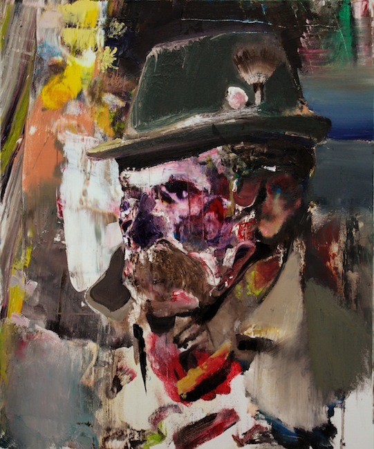 Adrian Ghenie: Dr.Josef, 2011. Oil on canvas.