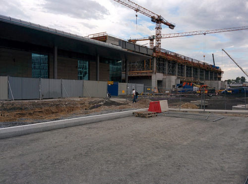Krakow airport construction