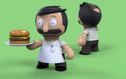 A vinyl toy I designed in Soliworks for a class project! (via David Touch)
