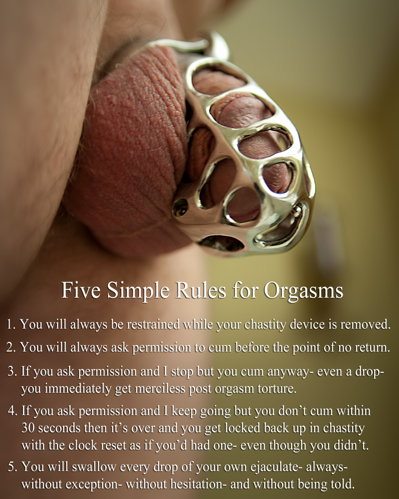 Orgasm Denial Instructions
