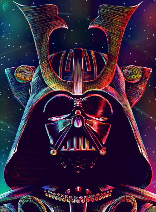 Samurai Darth Vader by Danel Yessaliyeva