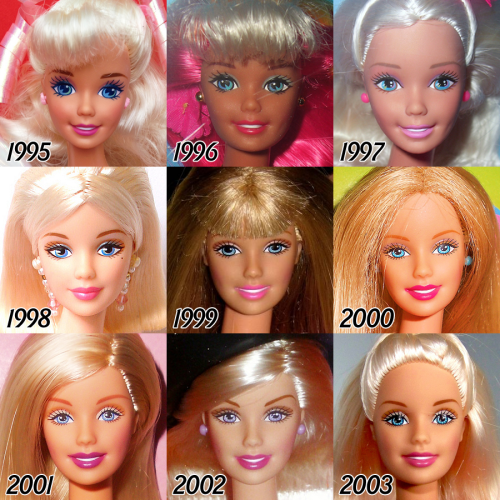 Эволюция куклы Барби с момента создания и до наших дней Tumblr_nsfngoAAlU1qf9djko5_500