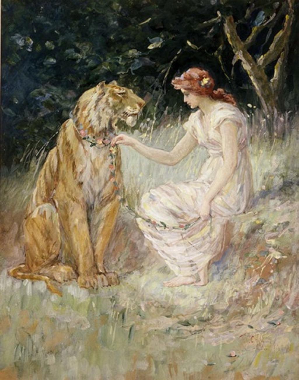 silenceforthesoul:

Frederick Stuart Church - Lady and the tiger
