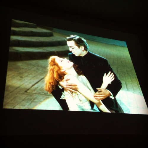 Red Shoes screening at the Rauschenberg Residency, courtesy of Mimi Pond.  Dying Dancing