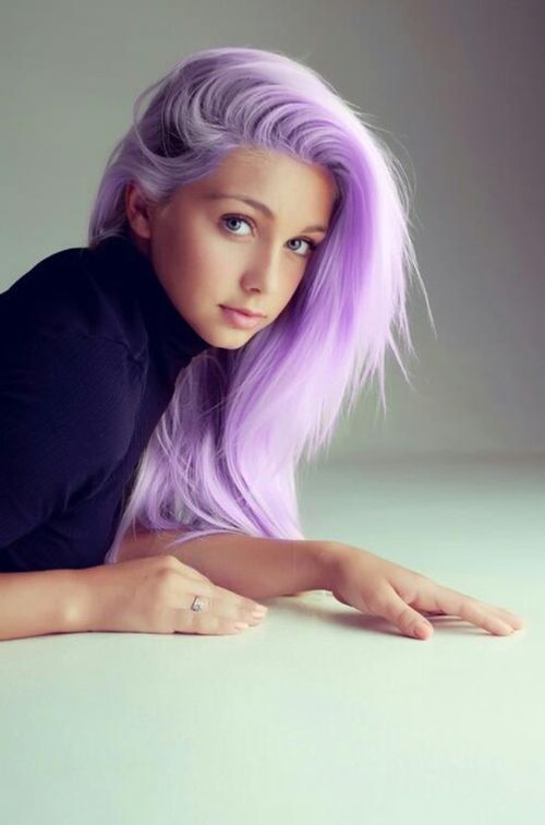 Hair Cute Grunge Purple Hair Cute Girl Pastel Hair Colored