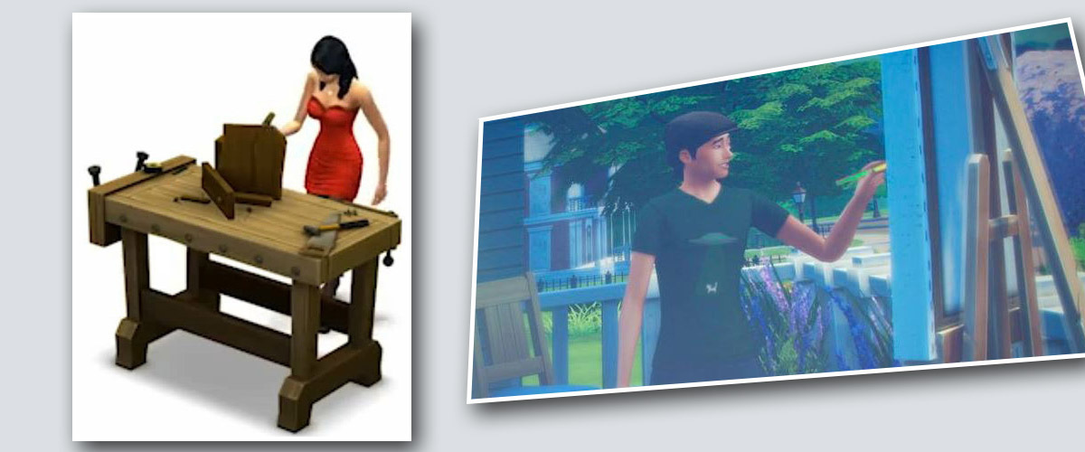 where is the neighbors woodworking bench in sims freeplay