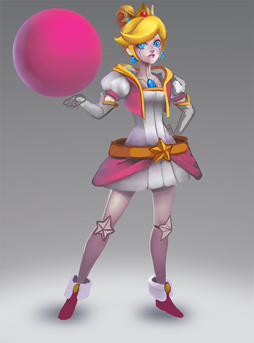 Art Gaming My Art League Of Legends Arcade Princess Peach Orianna Skin Concept Faeriefountain