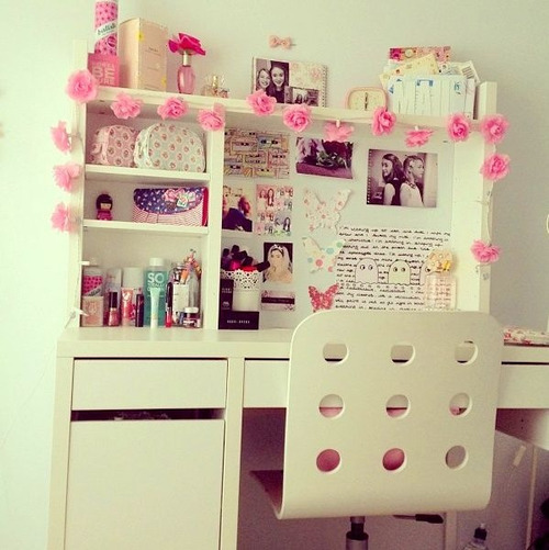 ... notes design bedroom home house room desk pink rosy bubblegum pastel