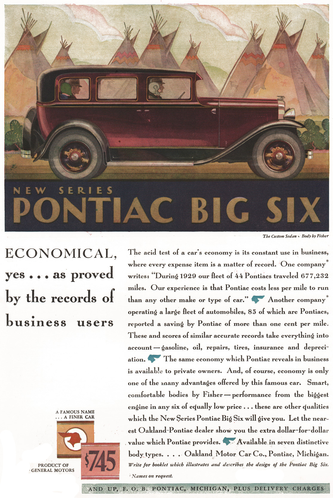 1930 Pontiac Big Six Custom Sedan