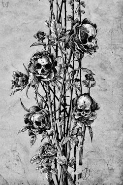 Photography Death Skulls Art Black And White Portrait Skull Roses Tattoo Design Abstract Art Art Design Art Work B W Photography Thenaacal