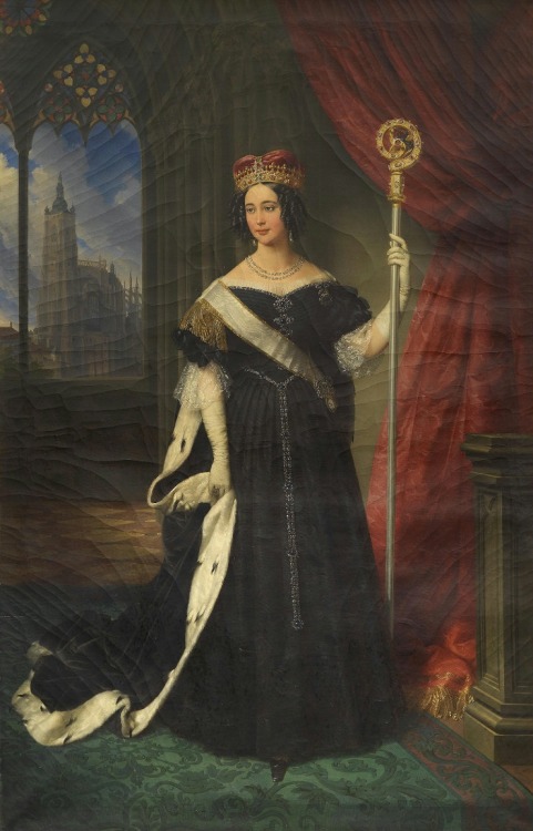Johann Nepomuk Ender (1793–1854) Archduchess Maria Theresia, Queen of Naples-Sicily as Abbess of the Noble Chapter of Nuns at the Hradschin in Prague
