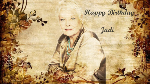 Happy Birthday Dame Judi Dench 