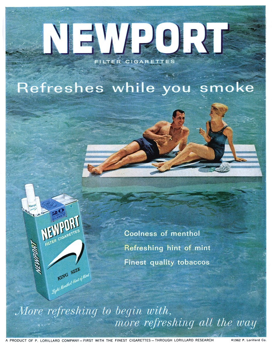 Newport Filter Cigarettes - published in Life - December 21, 1962
