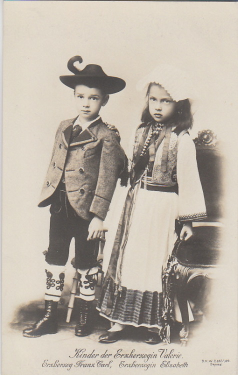 Franz-Carl and Elisabeth , children of Archduchess Marie-Valerie (Sissi’s daughter)