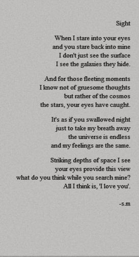 My true love poem for her