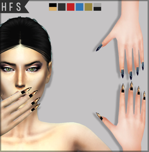 FAME NAILSCustom thumbnail2 models in 6 colorsPlease read terms of use in downloads pageIf you use tag me #hautfashionsimsDownload here |x|