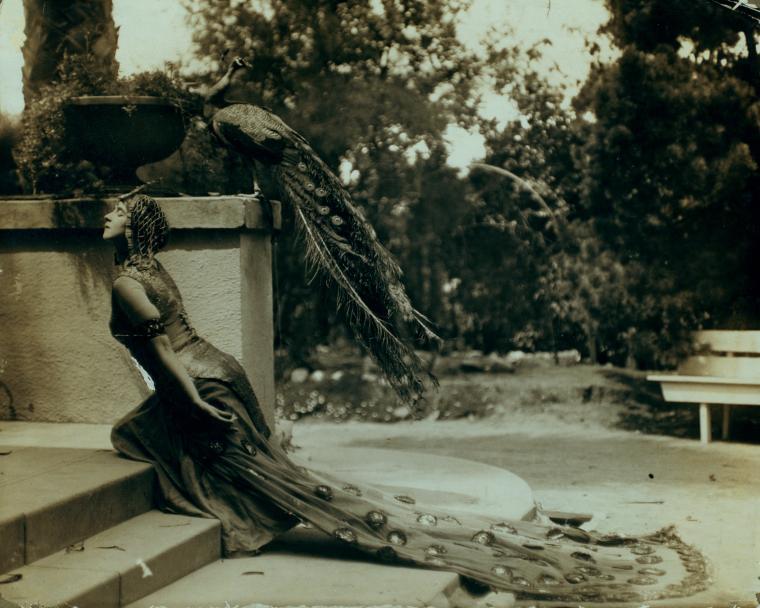 billyjane:Ruth St. Denis in The Peacock costume at the first  Denishawn School,1915 
