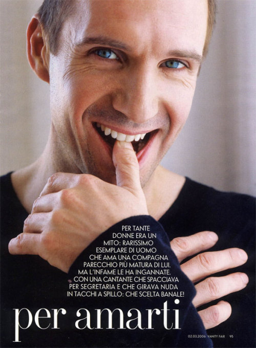 poeticpacer:

Ralph Fiennes…. aka Voldemort. Evil Never Looked So Good!!!!!  
