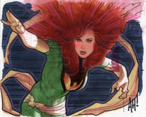 Another beautiful Jean Grey illustration by Adam Hughes!