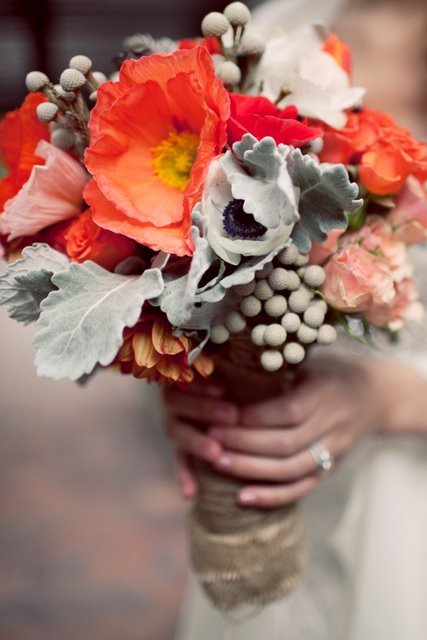 wedding bouquet with amazing texture
