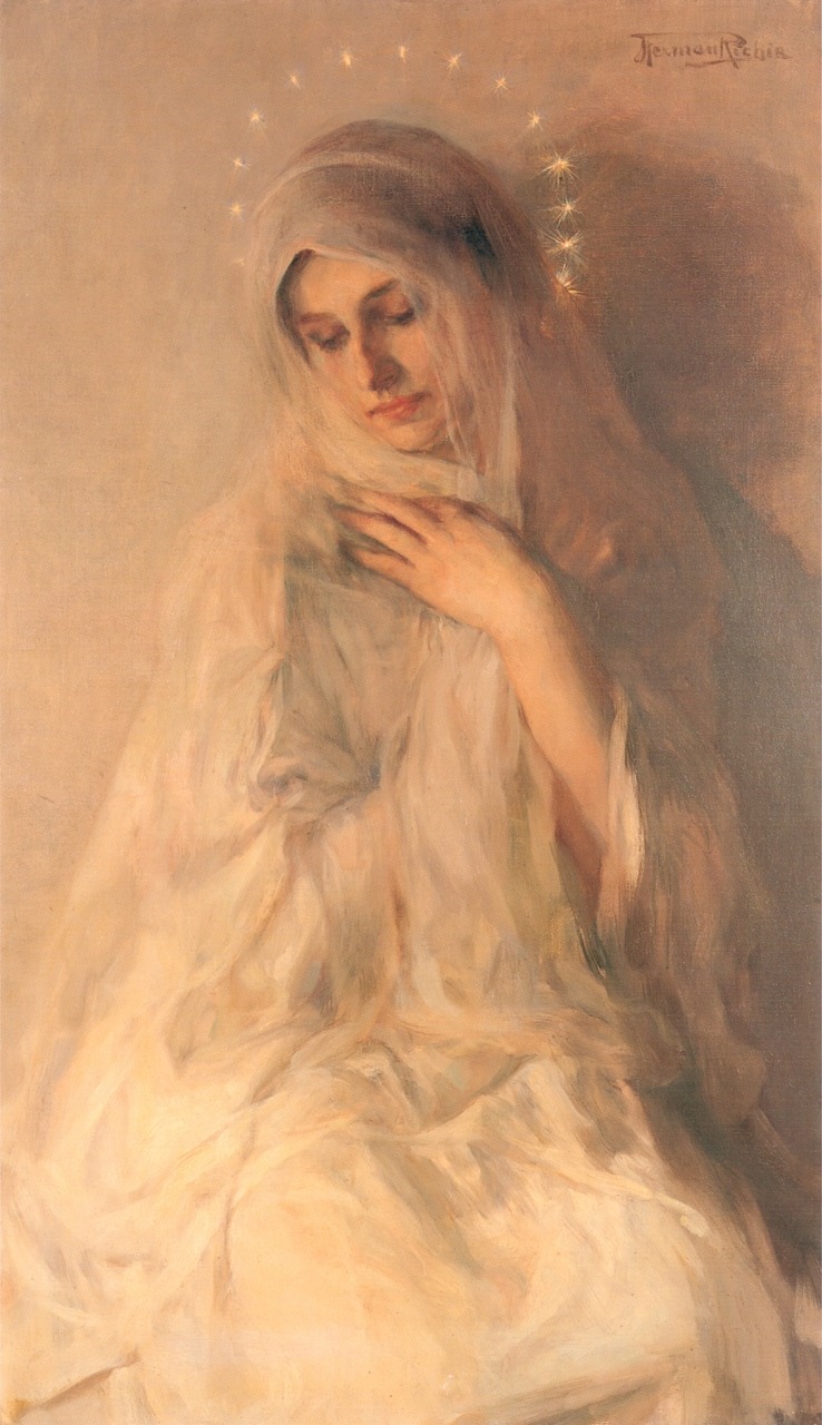 Herman Richir (1866-1942) La MadoneHuile sur toile, 90 x 52 cmCollection privée Cafedelyon