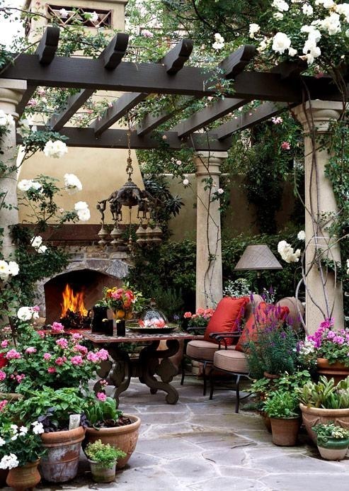 My Bohemian Home ~ Outdoor Spaces<br /><br /><br /><br /><br /><br /><br /><br /><br /> Hello. I love you.<br /><br /><br /><br /><br /><br /><br /><br /><br /> interiorstyledesign:</p><br /><br /><br /><br /><br /><br /><br /><br /> <p>open air outdoor patio with fireplace<br /><br /><br /><br /><br /><br /><br /><br /><br /> (via Gardens and Outdoor Spaces)<br /><br /><br /><br /><br /><br /><br /><br /><br /> 