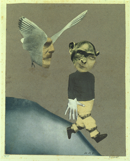 Hannah Höch, Flucht [flight], 1931, photomontage.