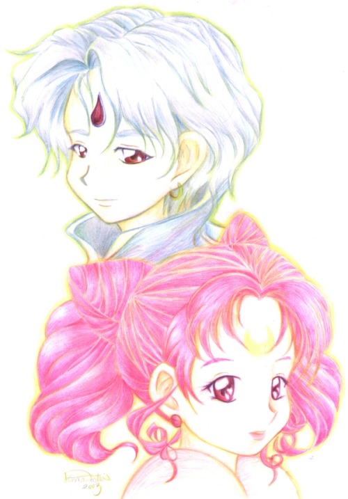 girlsbydaylight:

Helios and Chibiusa by ~moespinel
