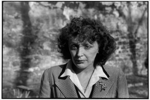"All I&#8217;ve done all my life is disobey."
Édith Piaf
(Photo by Henri Cartier-Bresson, 1946)