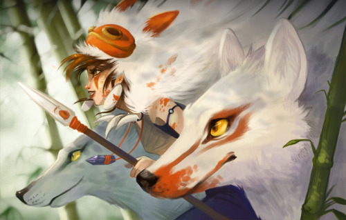amarsinfe:

Mononoke-Hime by ~Flying-Fox
