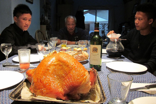 Turkey and Wine at Canadian Thanksgiving