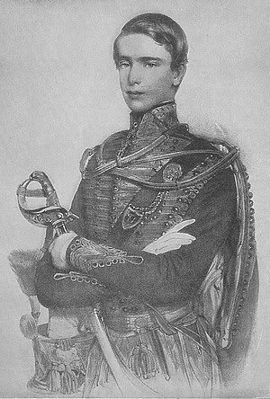 The young Emperor of Austria Franz-Josef
Sisi was 15 years old at time of their engagement, which was announced five days after they met.