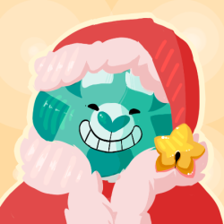 tigerator:  xmas icon 2015… i put a lot of work into the star bell only for it to be shrunk down to the point you can’t see any of it, so merry shitscram to me   SO CUTE AWESOME ART