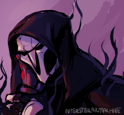 interstellarmachine: Doodle of Reaper and Soldier’s hand hope it’s still attached  