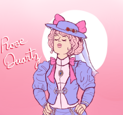 kierensaysthis:   Alright so here’s Rose Quartz in a “walking suit” from the 1890’s. I was going to do a full body pic but it’s almost 1:30 and I didn’t feel like it ^^; I hope Rose Room goes into more detail about her because I am really