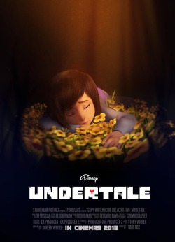 feathers-ruffled:  no-crowns-for-kings:  Undertale movie poster  Ok…that’s pretty cool.    when will this be real? &gt; .&lt;