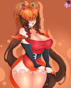 Pumpkin Queen Nox!Thanks for coming to the stream~High-Res and nude in my Patreon. Thanks for the support