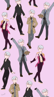 keuwibird:  Victuuri Week Day 4free for allHere’s some Victor and Yuuri phone wallpapers I made (that are suuuper late XD) feel free to use as long as you give credit