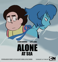 rebeccasugar:  ghostdigits:  I ran out of time on this promo! Anyway, please watch tonight’s all-new episode of Steven Universe “Alone at Sea”, featuring boards by Hilary, Rebecca, and me! Tonight at 7pm on Cartoon Network  Tonight!!! 