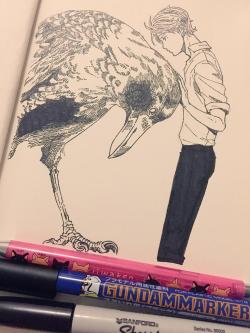 this-puppy-flies-too:  inktober day 4, 3, 2, 1. haven’t used pens in… even longer than pencils, as i threw out most of my drawing pens and inks. I feel like I’m really starting from 0 with this. atm I’m drawing exactly just 1 ink doodles per