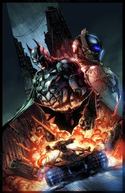 xombiedirge:  Batman Arkham Knight Collector’s Cover by Jason Fabok &amp; Emilio Lopez