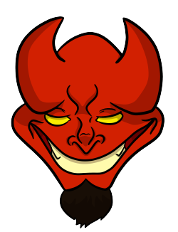 Just a quick Devil Doodle. Waiting for a commission to roll into my inbox&hellip;