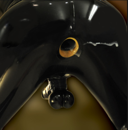 rubbermadness:  This RUBBER-SLUT’S  SPERM-HOLE for rubber Masters and Tops  of witch their rubbered swirling seedbags  are threatening to burst or overflow,  I offer hereby my spermtank. Let all ur sperm slosh in my rubbered bowels. This spermhole